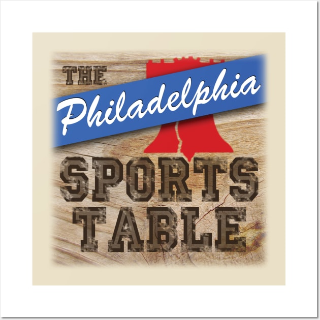 Vintage Philadelphia Sports Table Logo Wall Art by jwarren613